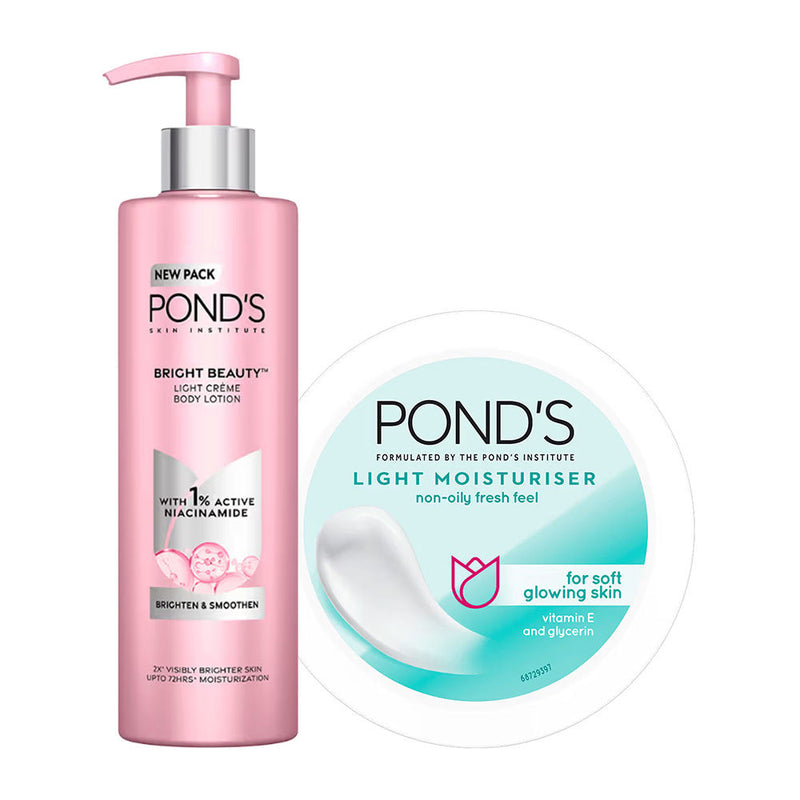 Pond’s Bright Beauty Lotion + Light Moisturizer Combo for Smooth Bright Skin, 2 pieces Buy at Indicrest