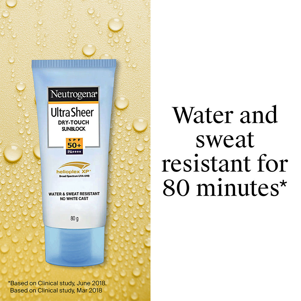 Neutrogena Ultrasheer SPF50+ PA++++ Ultra Light Moisturizing Face Sunscreen Oily & Sensitive Skin, 80g