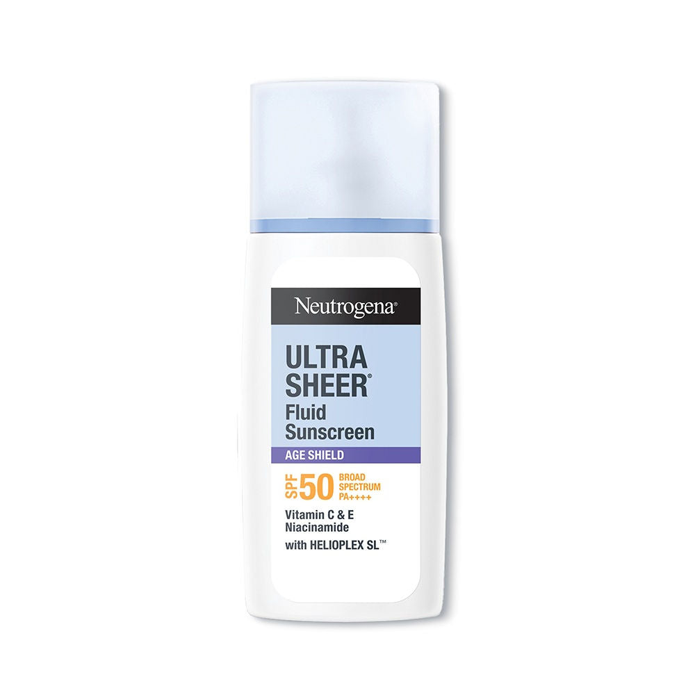 Neutrogena Ultrasheer Age Shield Fluid Face Sunscreen SPF 50+ PA++++, 40ml