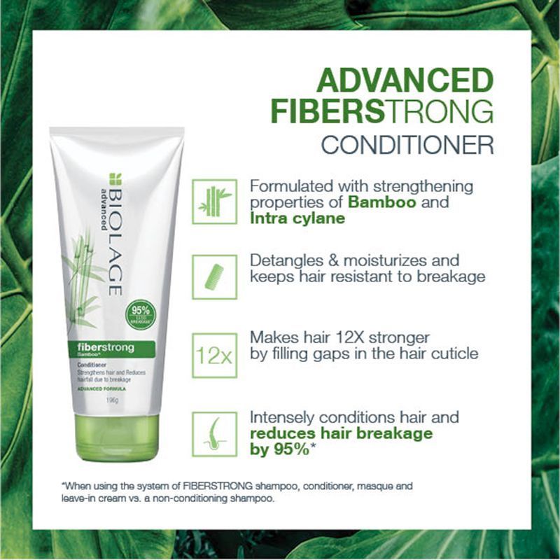 Biolage Fiberstrong 3-Step Regime, 12X Strength In Weak Hair,Shampoo + Conditioner + Aminexil Combo, 3 pieces Buy at Indicrest Image 6