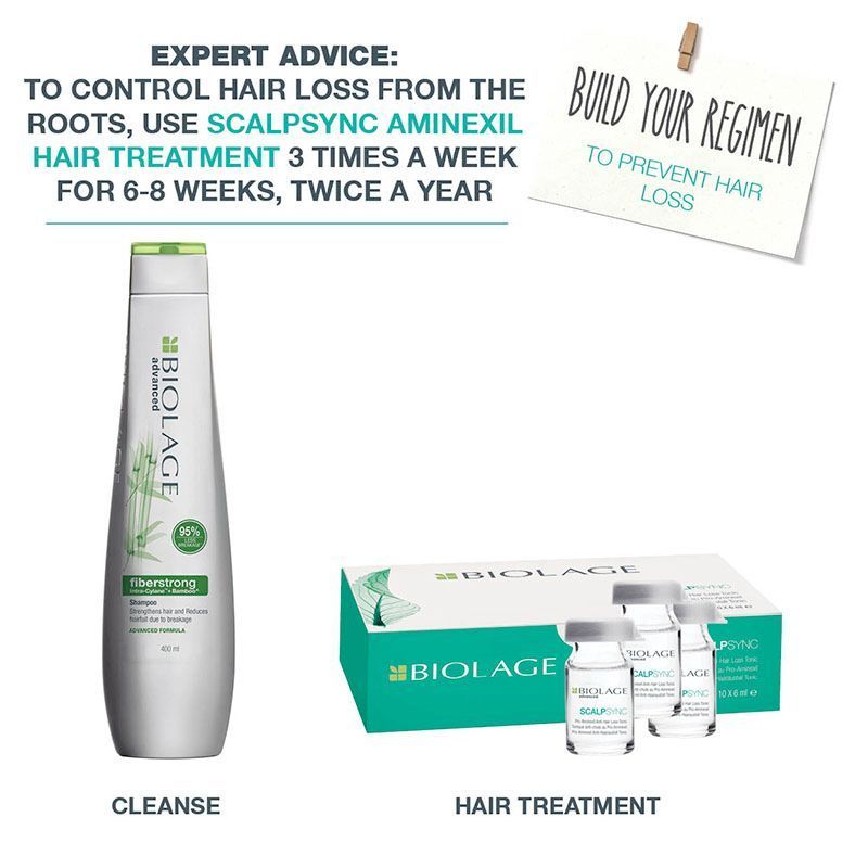 Biolage Aminexil Hair Treatment Pack, Reduces Hair Loss from Roots, 10x6ml, 6ml Each Buy at Indicrest Image 6