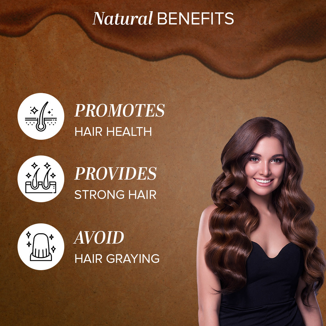 Khadi Natural Brown Mehndi for Hair - 75gm - Image 2 - Buy from Indicrest