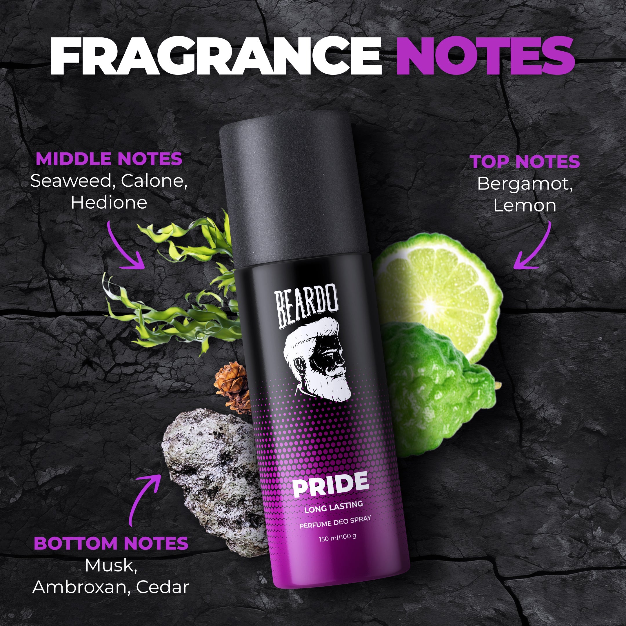 Beardo Pride Perfume Deo Spray, 150ml - Image 4 - Buy from Indicrest