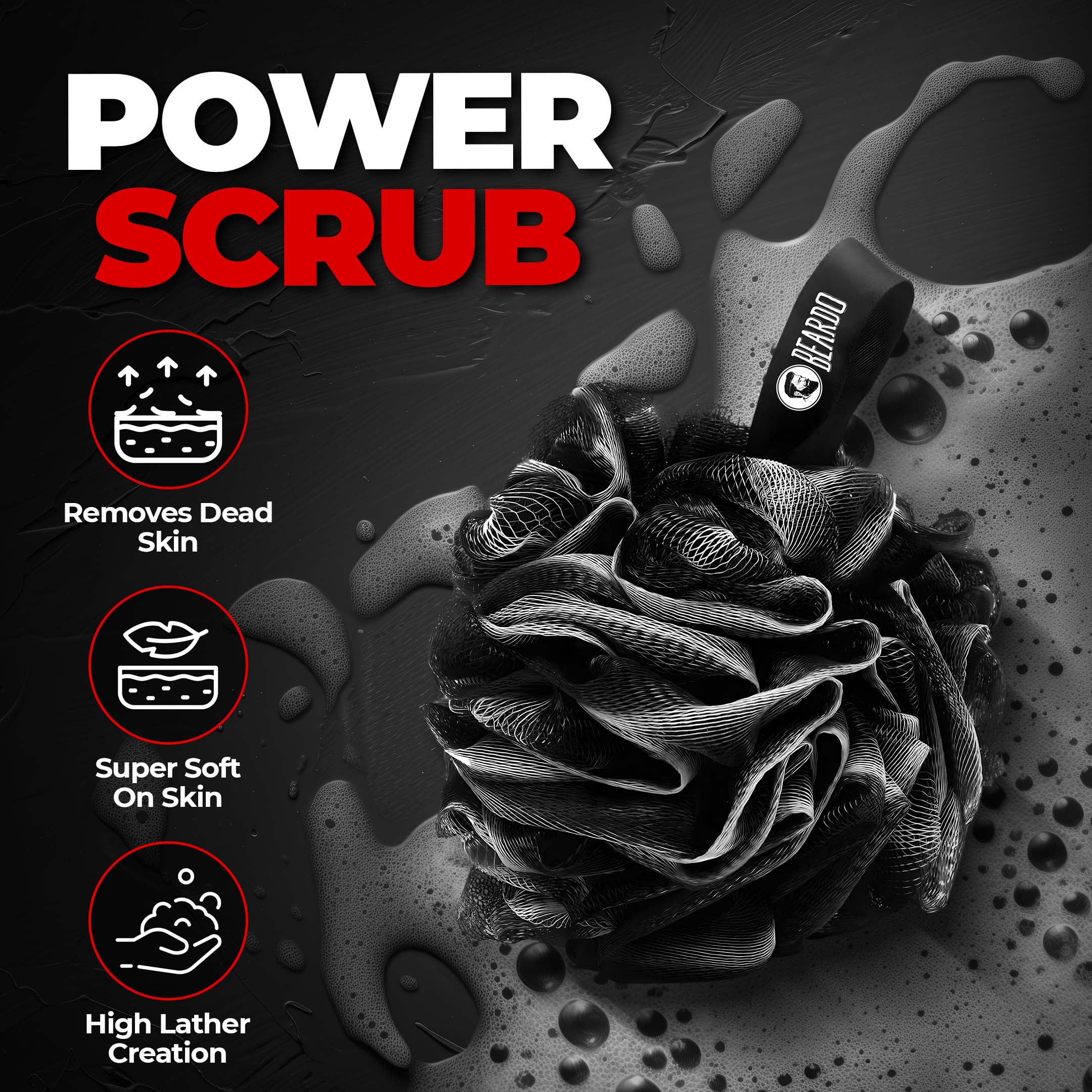 Beardo Power Scrub Loofah Pack of 2 - Image 3 - Buy from Indicrest