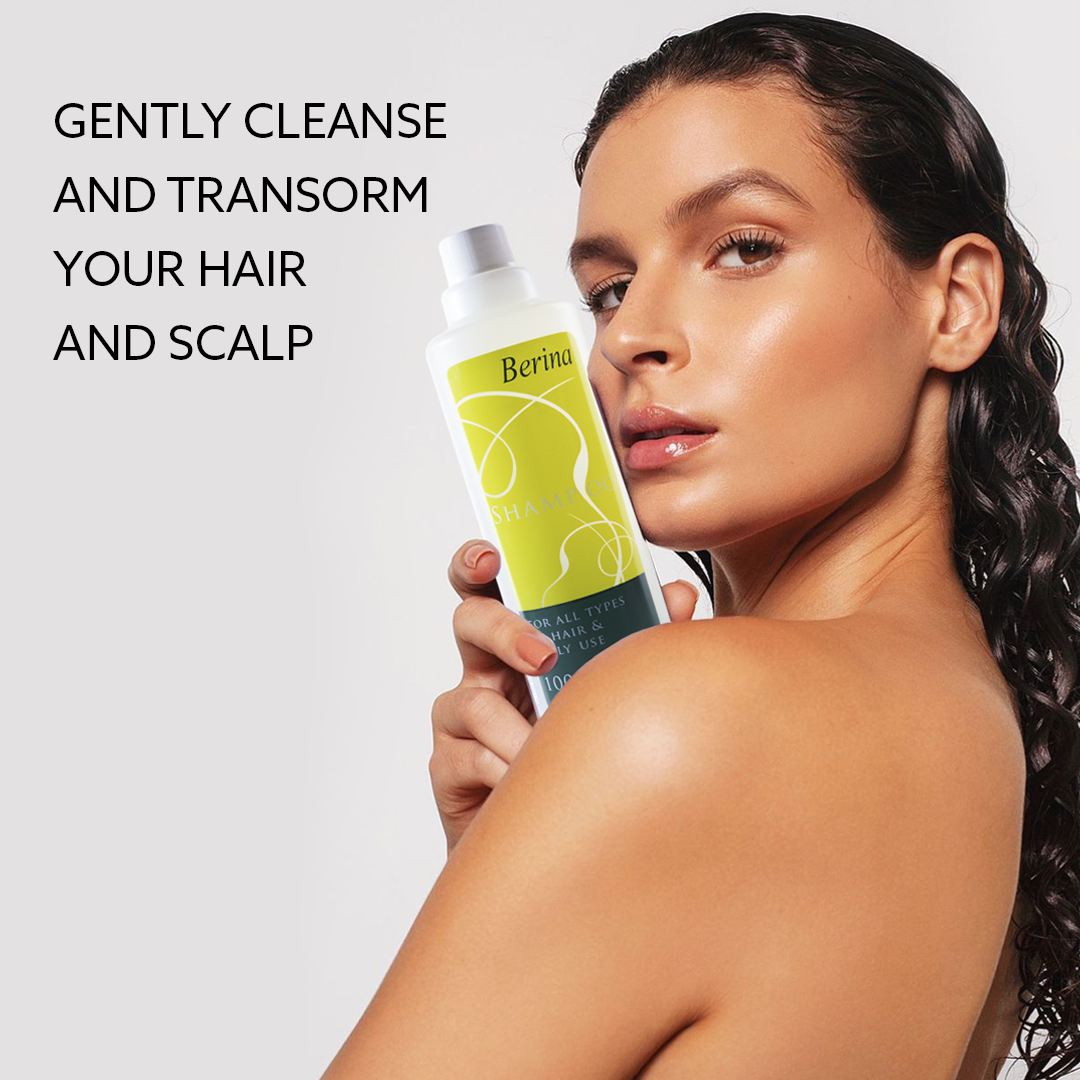 Berina Professional Nourishing Hair Shampoo | Deep Cleansing, Hydration & Daily Care for All Hair Types, 1000ml