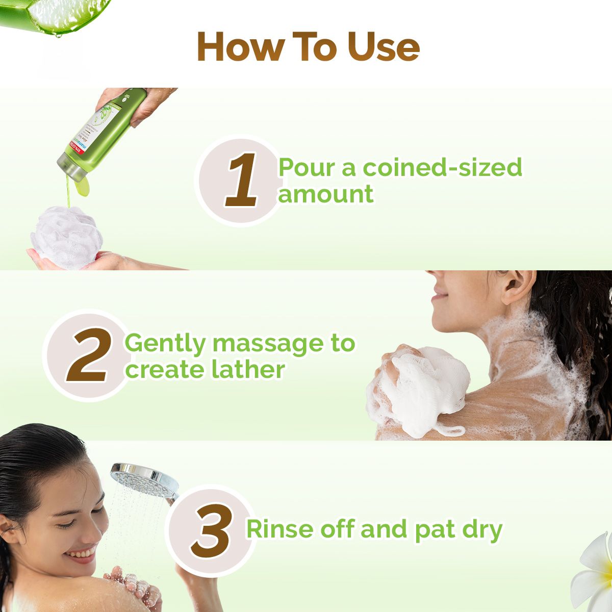 Mamaearth Aloe Vera Moisturizing Body Wash with Aloe Vera & Calming Jasmine For Soft & Soothed Skin 250 ml + 25 ml - Image 4 - Buy from Indicrest