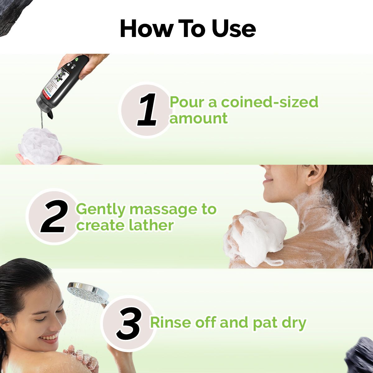 Mamaearth Charcoal Moisturizing Body Wash with Activated Charcoal & Energizing Mint for Skin Detoxification, 250ml + 25 ml Extra - Image 8 - Buy from Indicrest