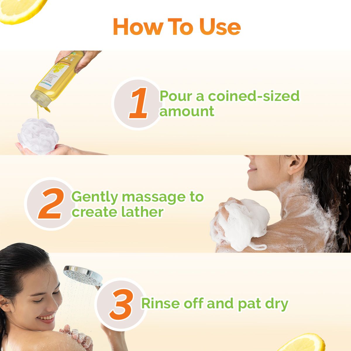 Mamaearth Vitamin C Moisturizing Body Wash with Vitamin C & Refreshing Lemon for Skin Illumination, 250ml - Image 4 - Buy from Indicrest