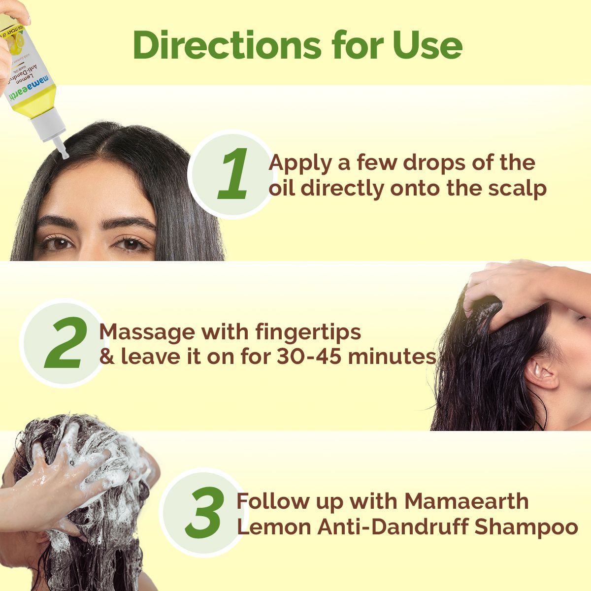 Mamaearth Lemon Anti-Dandruff Hair Oil with Lemon & Ginger for Dandruff & Itch-Free Scalp, 100ml - Image 4 - Buy from Indicrest