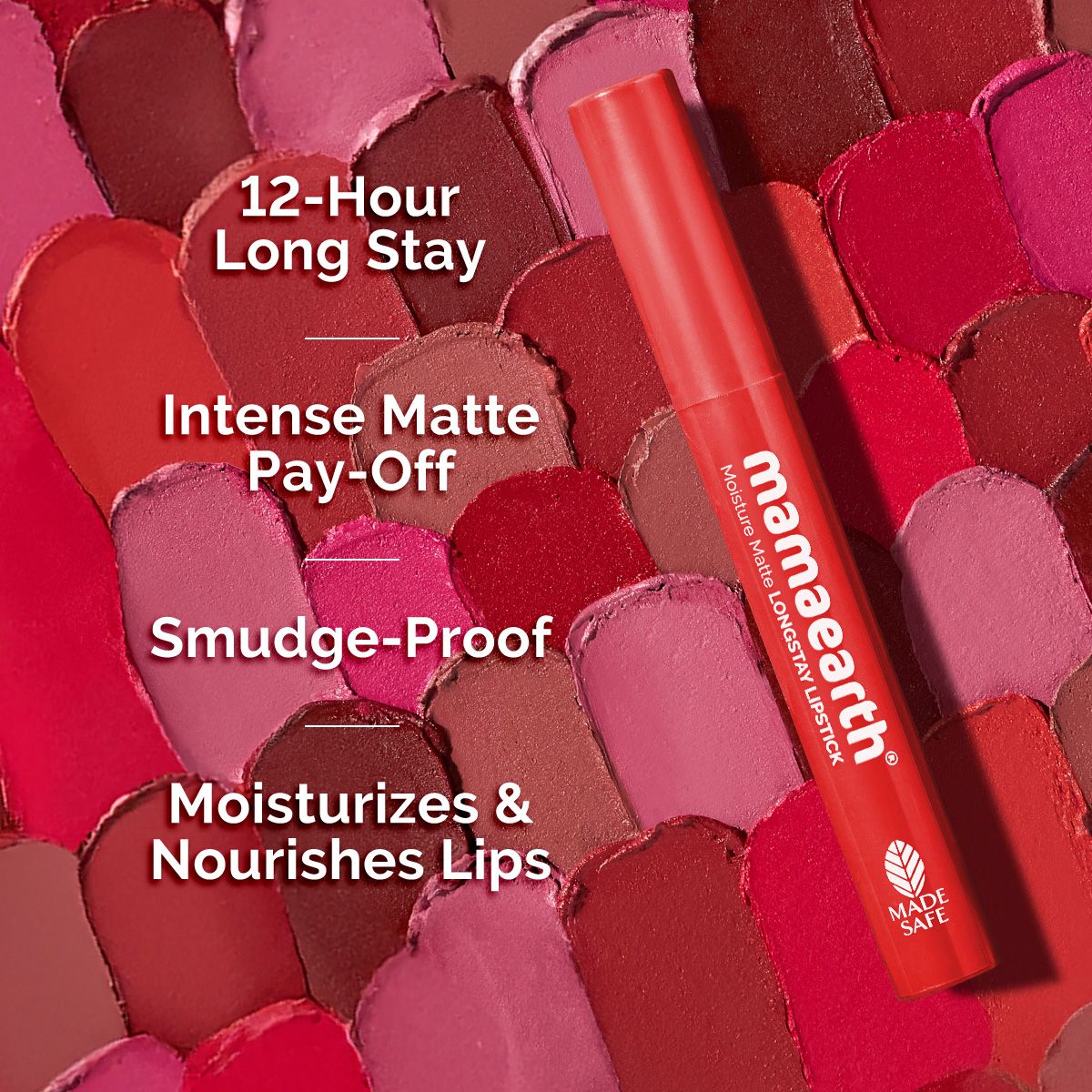 Mamaearth Moisture Matte Longstay Lipstick, 2g | grapefruit pink - Image 4 - Buy from Indicrest