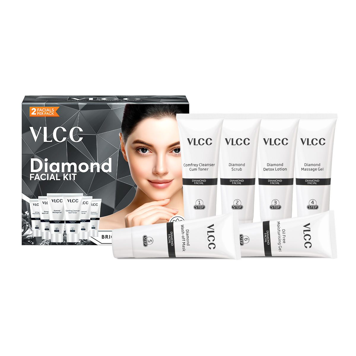 VLCC Diamond Single Facial Kit - 60 g - Image 3 - Buy from Indicrest