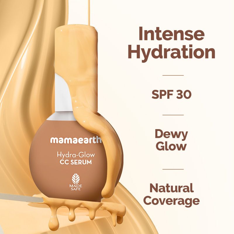 Mamaearth Hydra-Glow CC Serum with Vitamin C & Hyaluronic Acid, Honey, 30ml - Image 3 - Buy from Indicrest