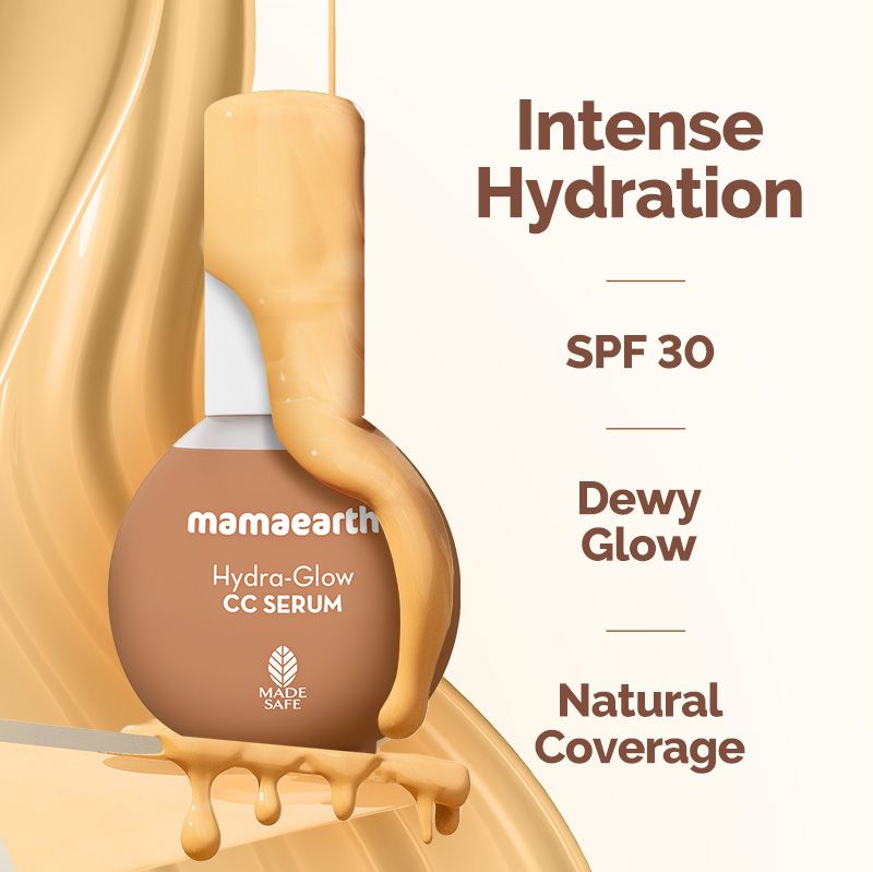 Mamaearth Hydra-Glow CC Serum with Vitamin C & Hyaluronic Acid, Vanilla, 30ml - Image 6 - Buy from Indicrest