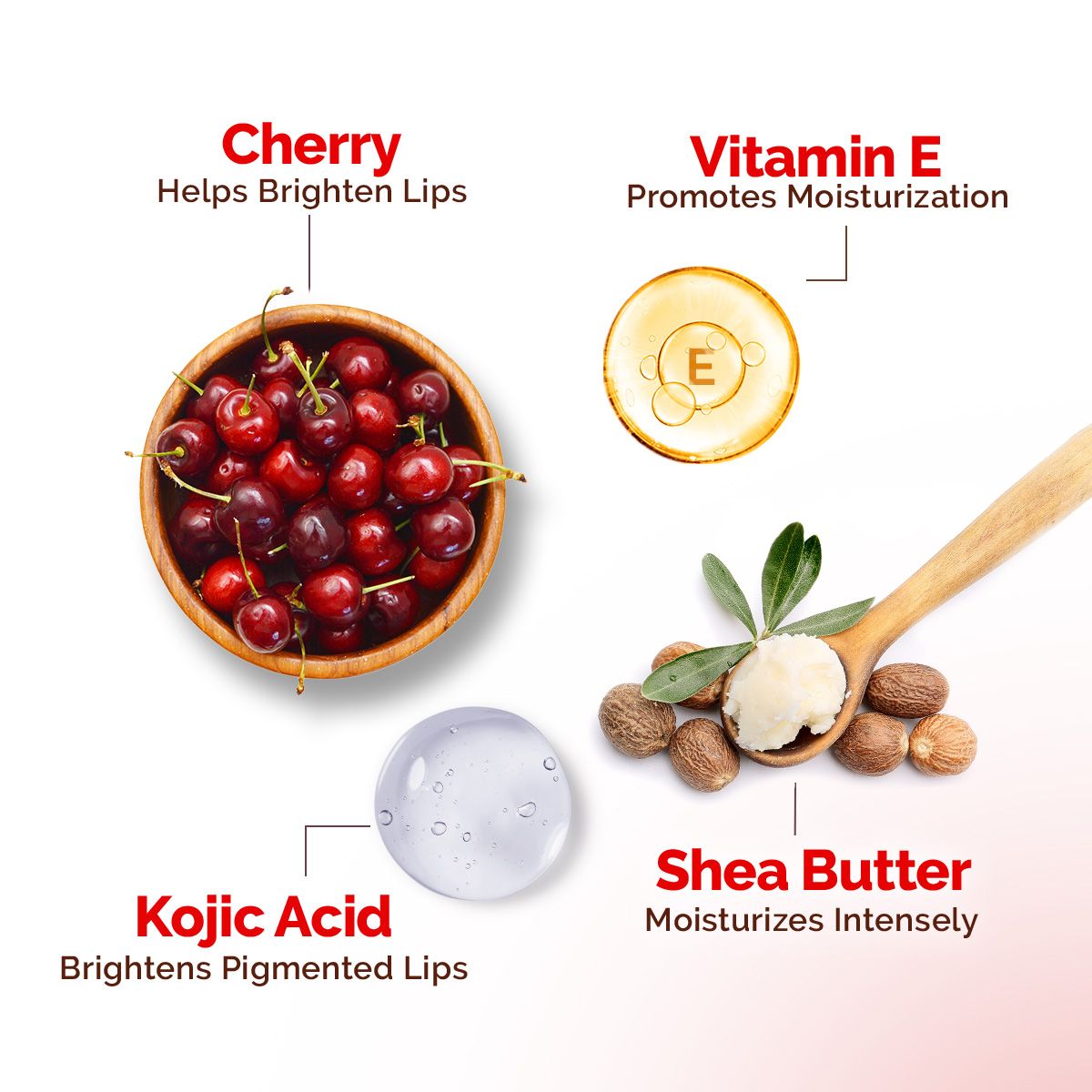 Mamaearth Cherry Moisture Therapy Lip Balm with Cherry & Vitamin E for Dry & Chapped Lips, 15g - Image 5 - Buy from Indicrest