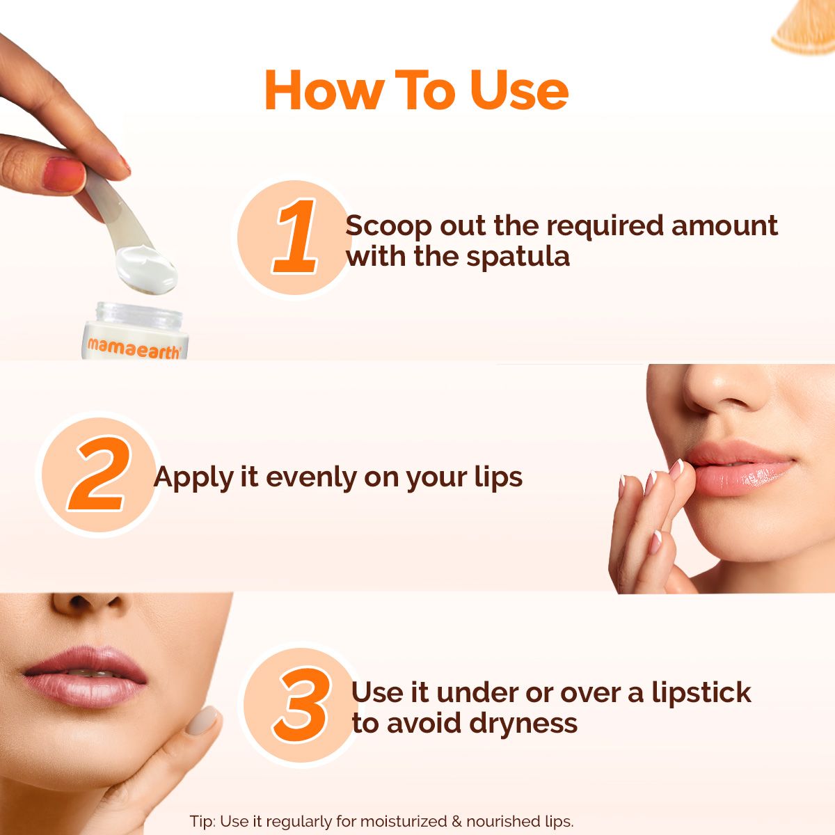 Mamaearth Vitamin C Moisture Therapy Lip Balm SPF 50 with Vitamin C & Honey for Lip Lightening, 15g - Image 6 - Buy from Indicrest