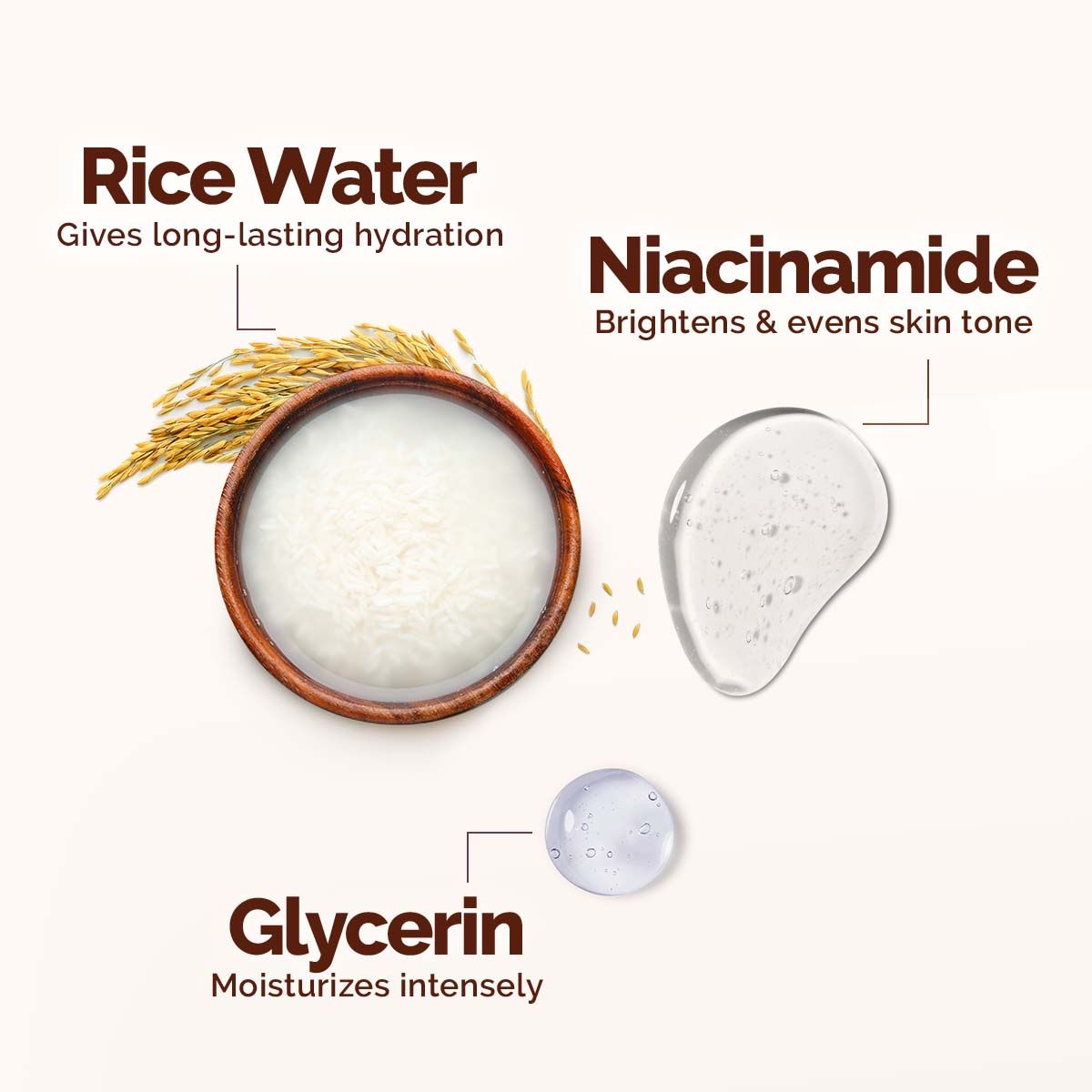 Mamaearth Rice Dewy Bright Light Moisturizing Cream with Rice Water & Niacinamide for Glass-Skin, 50g - Image 3 - Buy from Indicrest