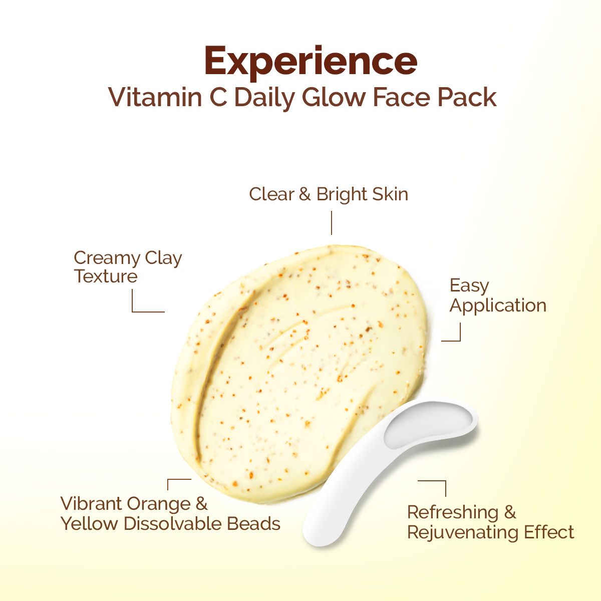 Mamaearth Vitamin C Daily Glow Face Pack with Vitamin C & Turmeric for Illuminating Skin, 200g - Image 5 - Buy from Indicrest