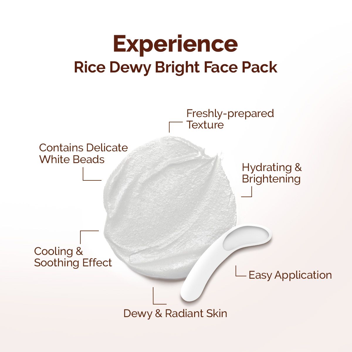 Mamaearth Rice Dewy Bright Face Pack with Rice Water & Niacinamide for For Glass Skin, 200g - Image 5 - Buy from Indicrest