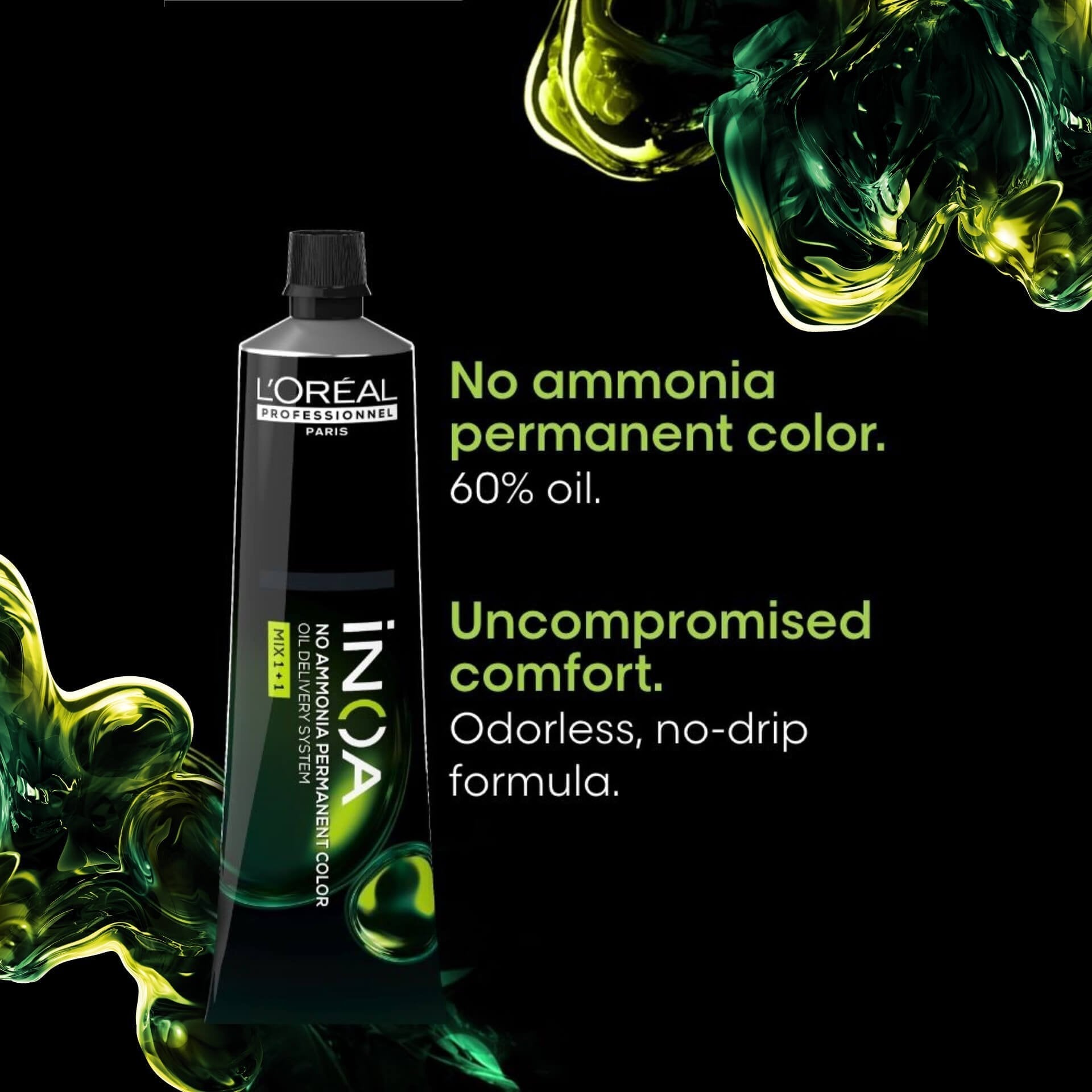 L'Oreal Professionnel Paris iNOA – 7.34 (Golden Copper Blonde) Ammonia-Free Hair Color, 60g