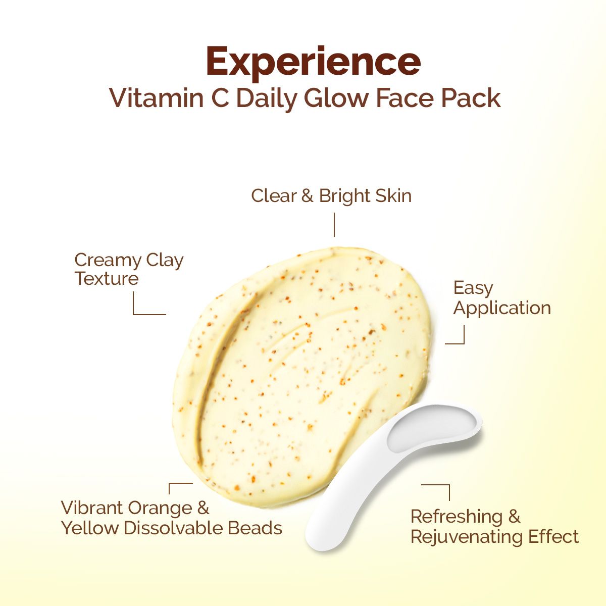 Mamaearth Vitamin C Daily Glow Face Pack with Vitamin C & Turmeric for Illuminating Skin, 100g - Image 4 - Buy from Indicrest