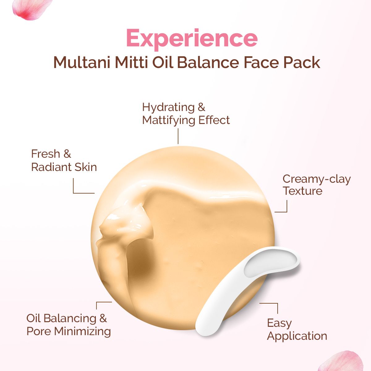 Mamaearth Multani Mitti Oil Balance Face Pack with Multani Mitti & Bulgarian Rose for Normal to Oily Skin, 100g - Image 3 - Buy from Indicrest