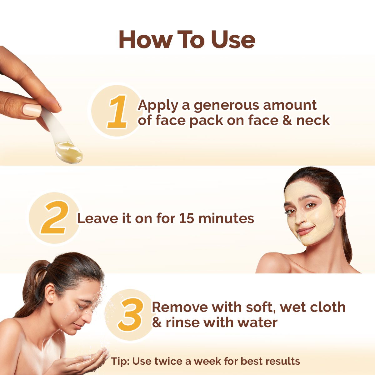 Mamaearth Ubtan Detan Face Pack with Turmeric & Saffron for Normal to Oily Skin, 100g - Image 4 - Buy from Indicrest