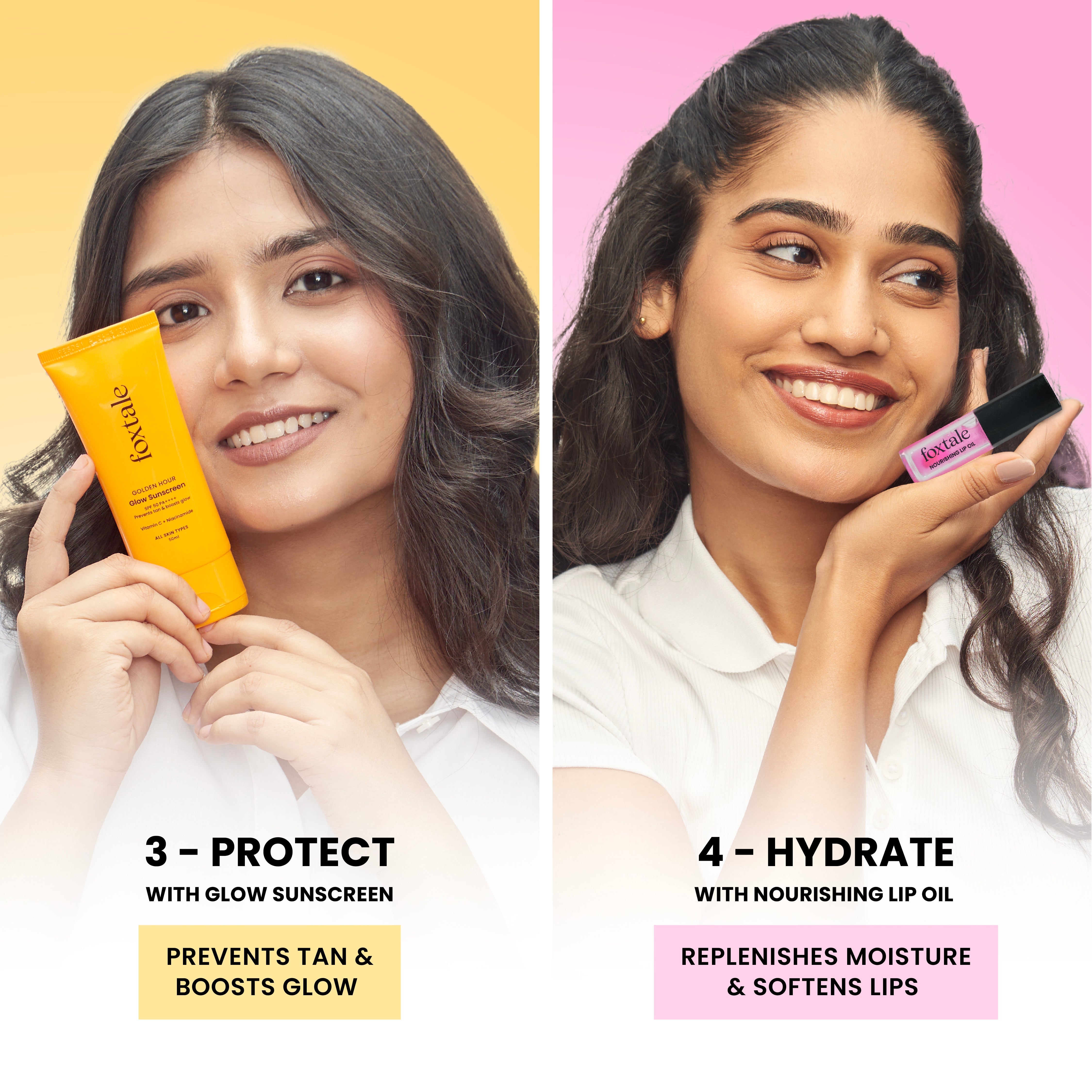 Foxtale Essentials Kit Refreshing Face Wash + Nourishing Moisturizer + Glow Sunscreen - Image 4 - Buy from Indicrest