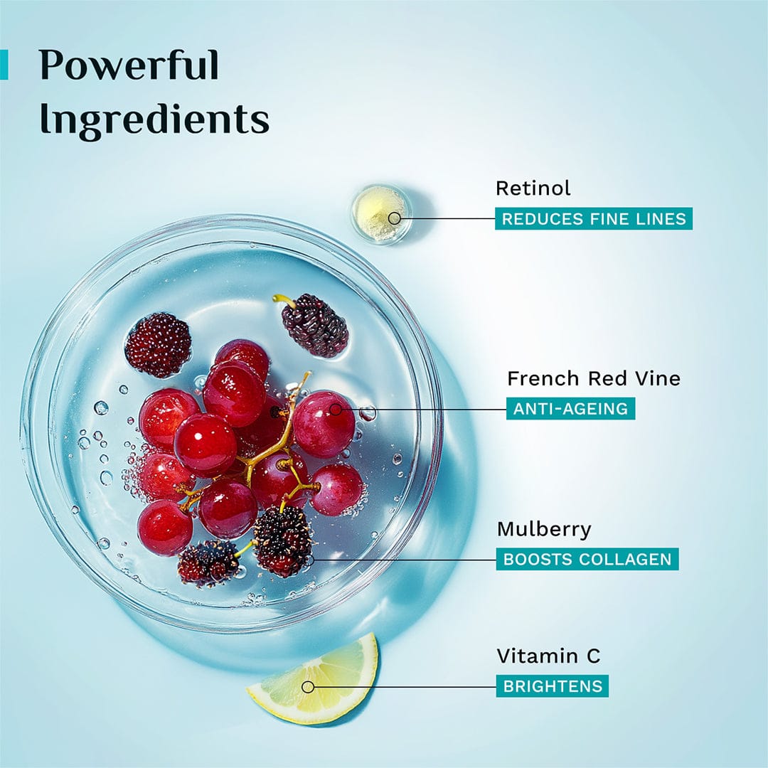 Pilgrim French Red Vine & Retinol Youthful Glow Night Gel Creme, 50g - Image 4 - Buy from Indicrest