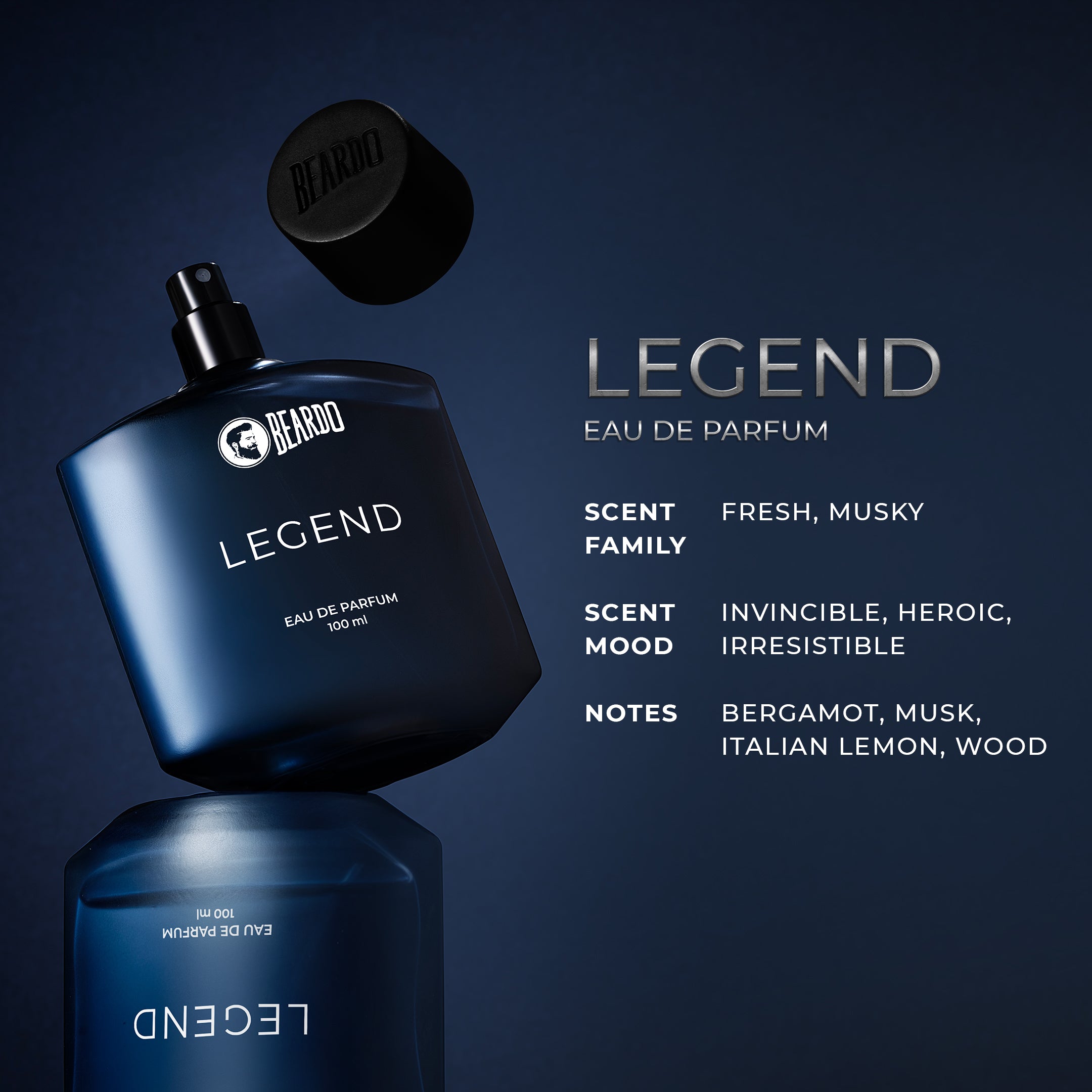 Beardo Legend Perfume EDP, 100ml - Image 4 - Buy from Indicrest
