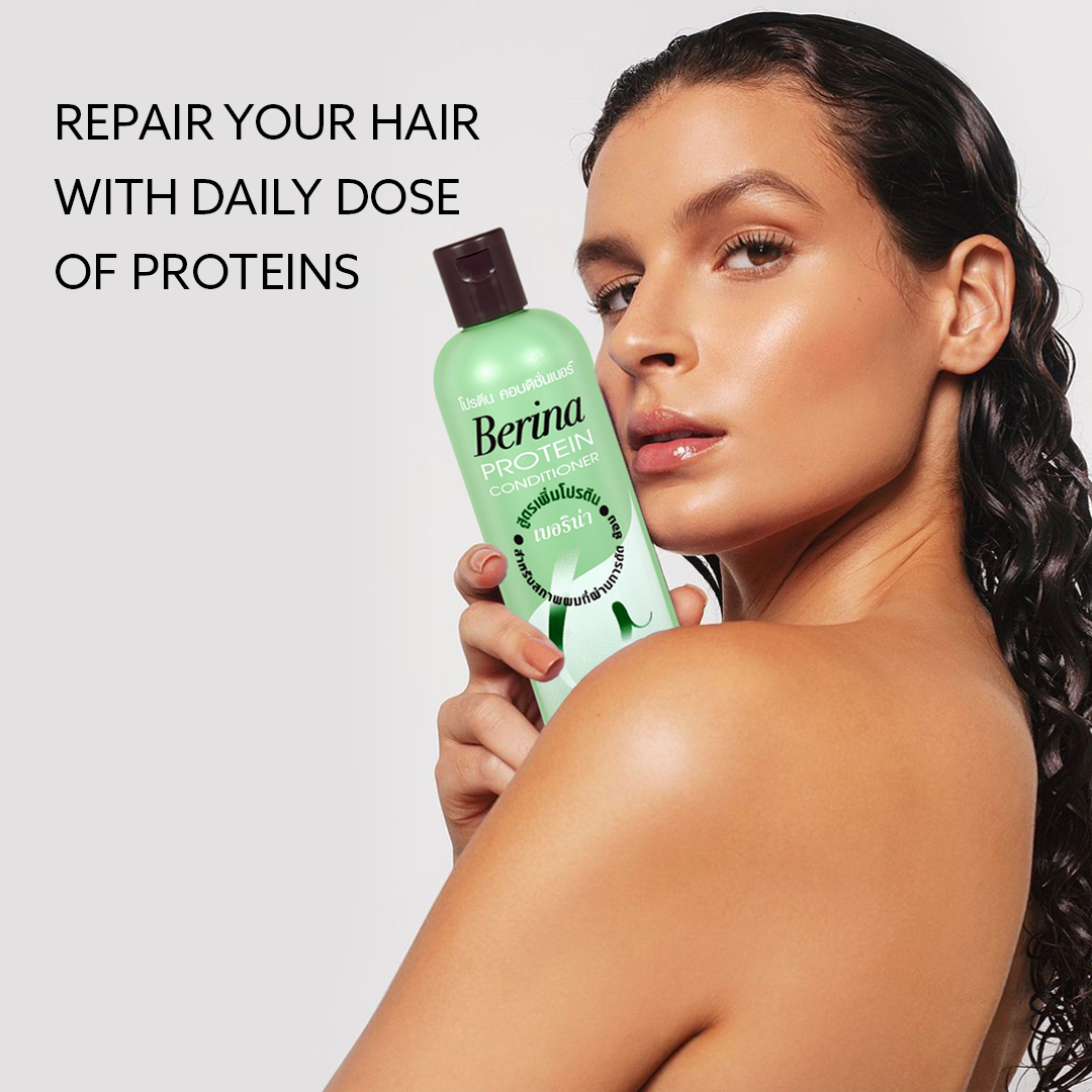 Berina Professional Protein Conditioner | Hair Repair, Restoration & Smooth Finish, 400ml