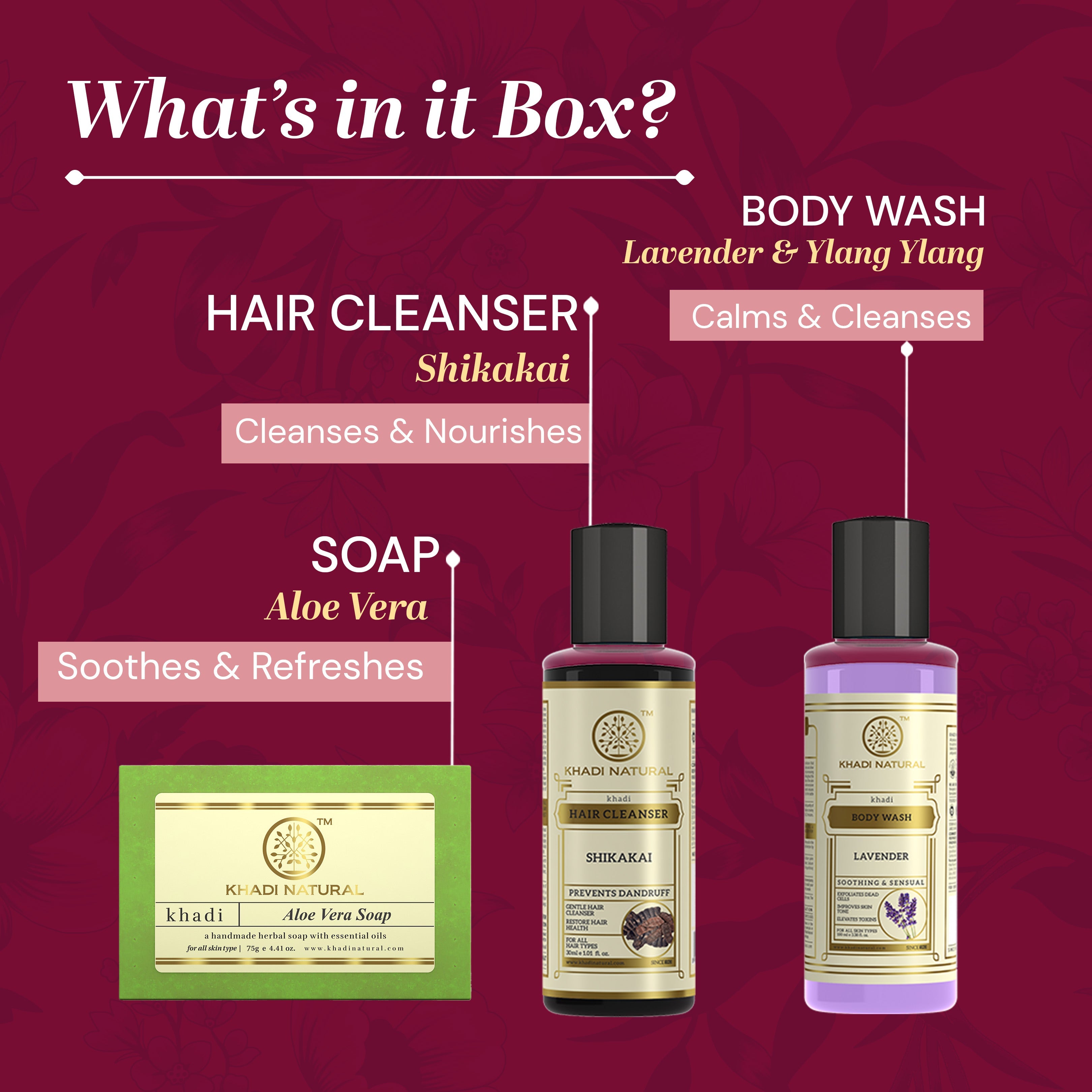 Khadi Natural Gift Box Combo Pack Of 6 Sale - Image 2 - Buy from Indicrest
