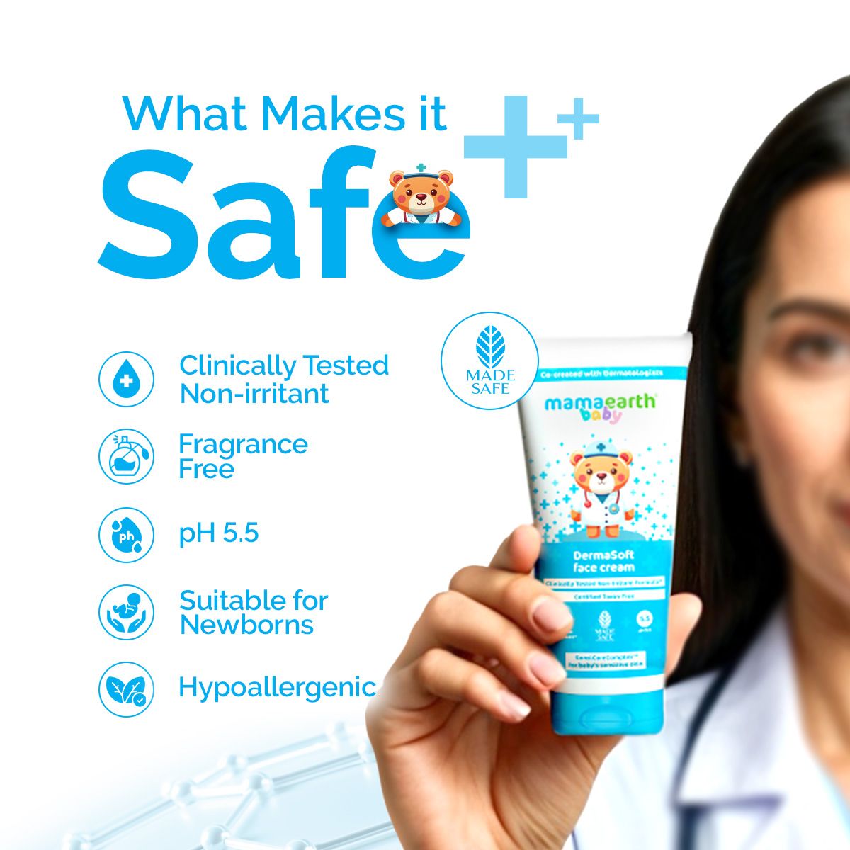 Mamaearth Baby DermaSoft Face Cream 80g - Image 4 - Buy from Indicrest
