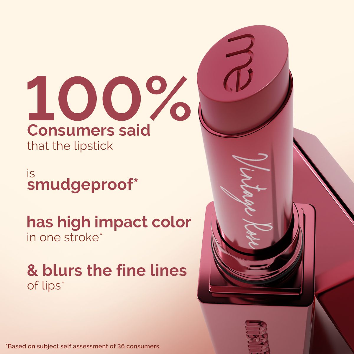 Mamaearth Luxe Matte Long Stay Lipstick with Passion Fruit Oil & Vitamin E, 2g | Vintage Rose - Image 4 - Buy from Indicrest