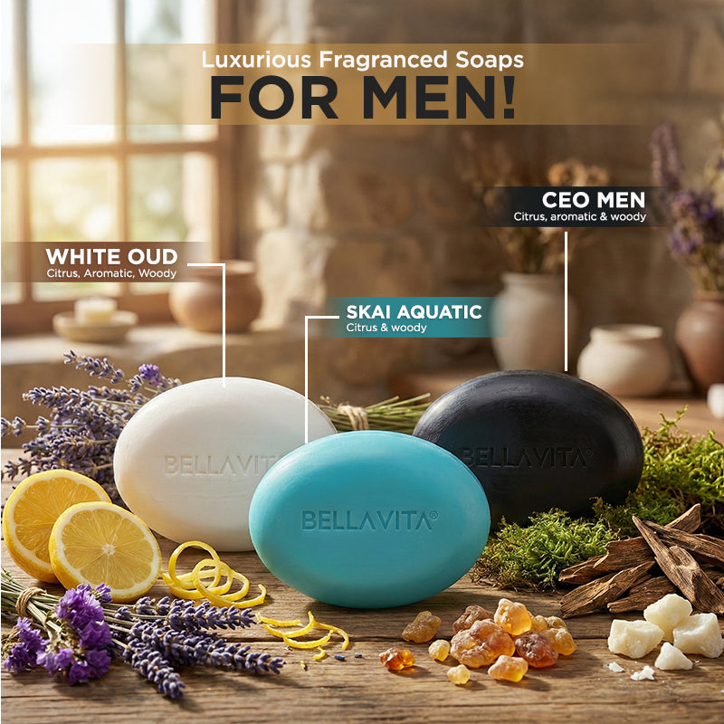 Perfumed Bathing Bar (Soap) For Men - 3 x 100g - Image 4 - Indicrest