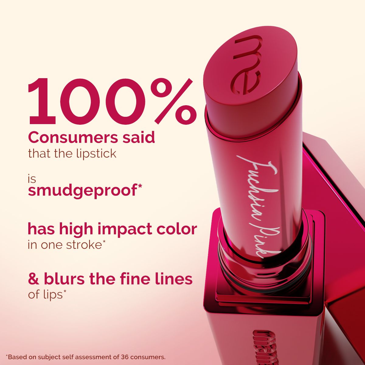 Mamaearth Luxe Matte Long Stay Lipstick with Passion Fruit Oil & Vitamin E, 2g | Fuchsia Pink - Image 4 - Buy from Indicrest