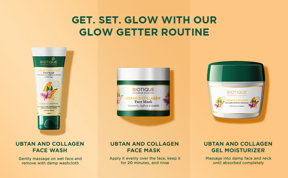 Biotique Ubtan & Collagen Face Scrub, 100g - Image 6 - Buy from Indicrest