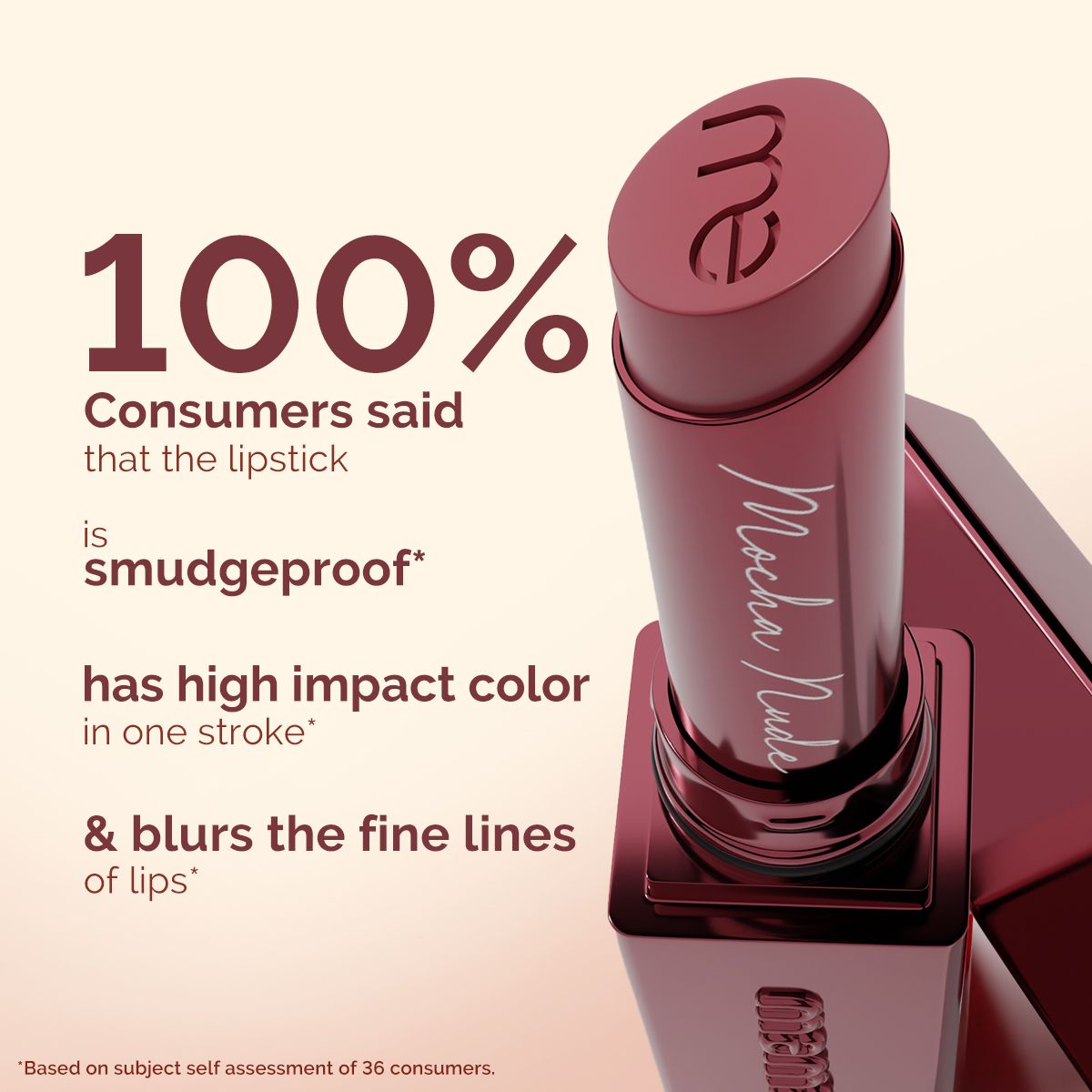 Mamaearth Luxe Matte Long Stay Lipstick with Passion Fruit Oil & Vitamin E, 2g | Mocha Nude - Image 4 - Buy from Indicrest