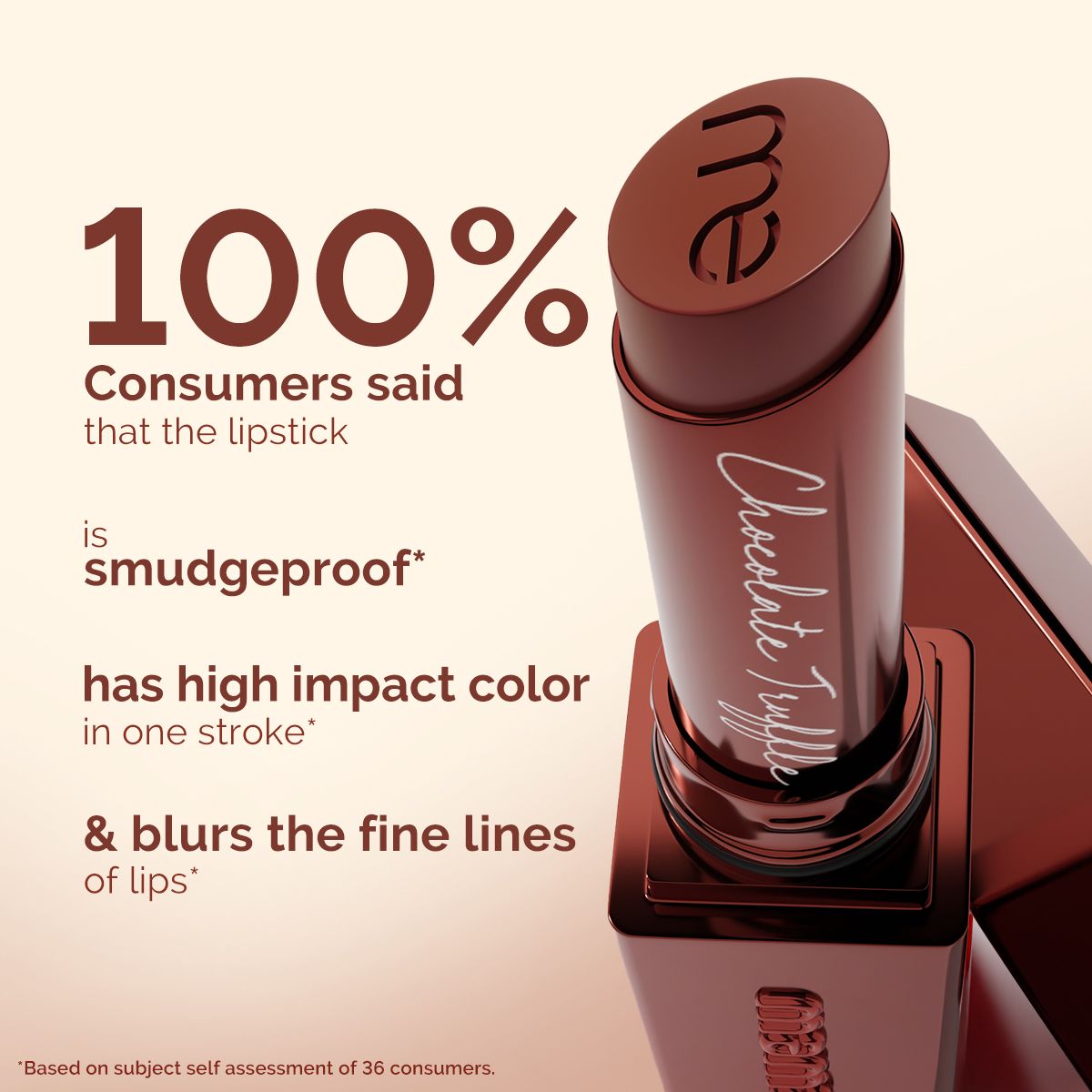 Mamaearth Luxe Matte Long Stay Lipstick with Passion Fruit Oil & Vitamin E, 2g | Chocolate Truffle - Image 4 - Buy from Indicrest