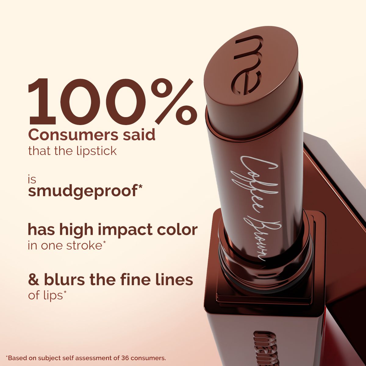 Mamaearth Luxe Matte Long Stay Lipstick with Passion Fruit Oil & Vitamin E, 2g | Coffee Brown - Image 4 - Buy from Indicrest