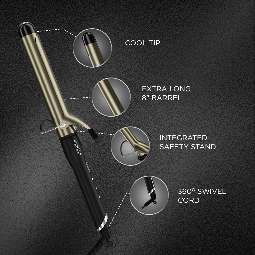 Ikonic Professional Curling Tong Hair Curler, Size 32