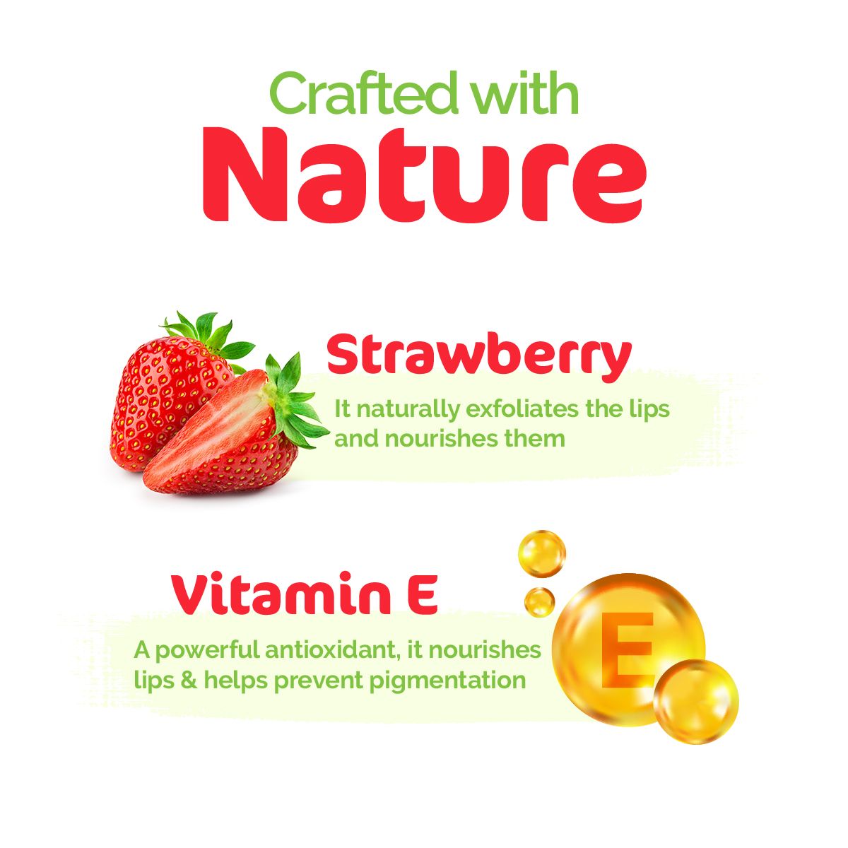 Mamaearth Nourishing Tinted 100% Natural Lip Balm with Vitamin E and Strawberry for Dry & Chapped Lips, 4g - Image 5 - Buy from Indicrest