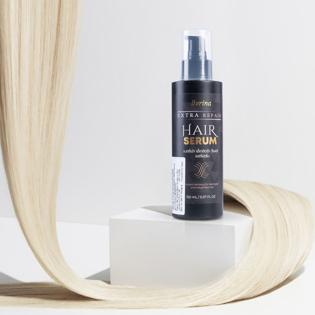 Berina Professional Extra Repair Hair Serum | Restores Damaged Hair, Smoothness & Shine, 150ml