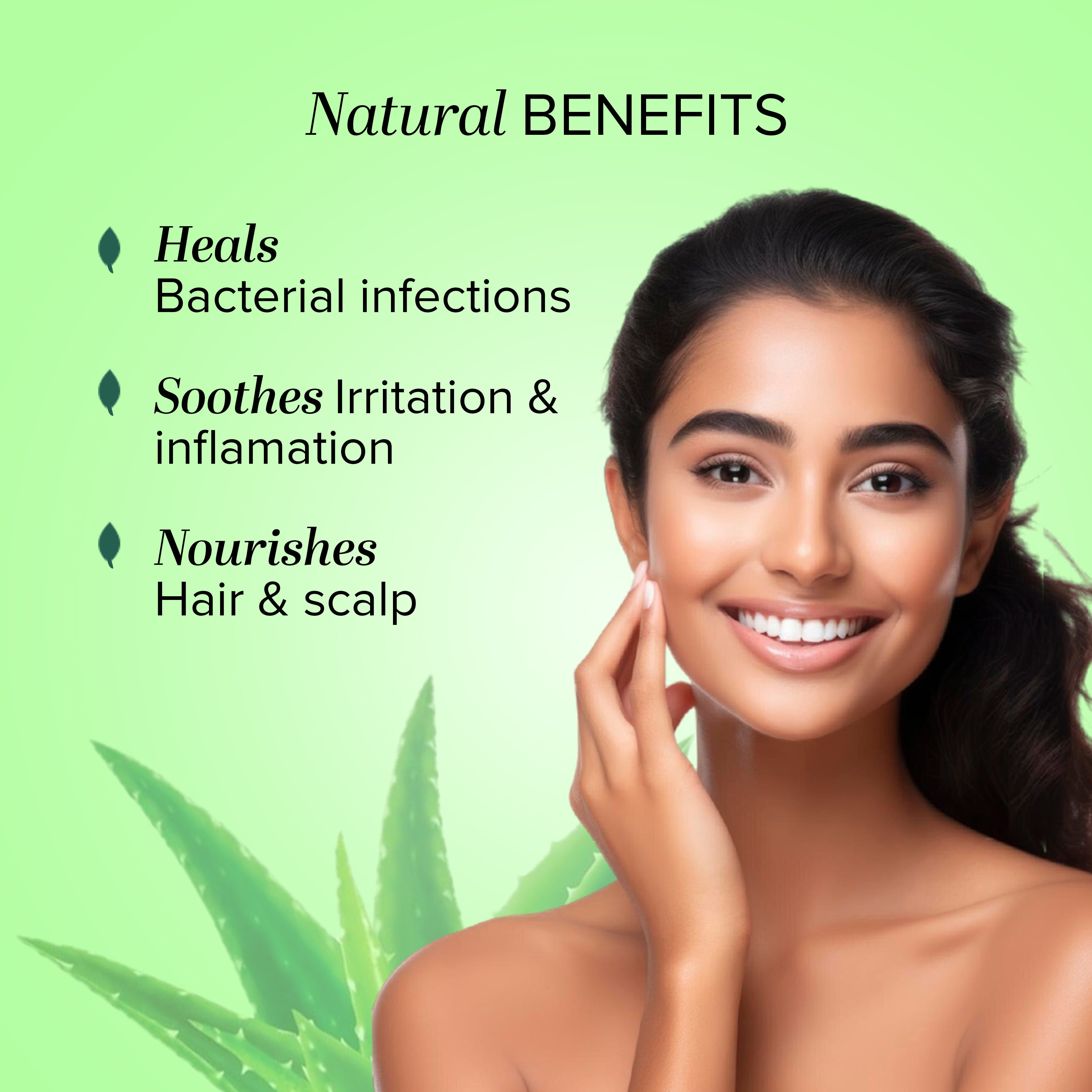 Khadi Natural Aloe Vera Gel With Liquorize & Cucumber Extracts - 500ml - Image 2 - Buy from Indicrest