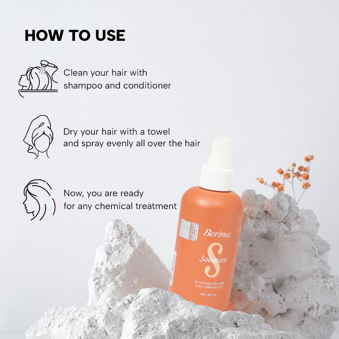 Berina Professional Hair Solution | Nourishes, Repairs & Strengthens Dry, Damaged & Frizzy Hair, 200ml