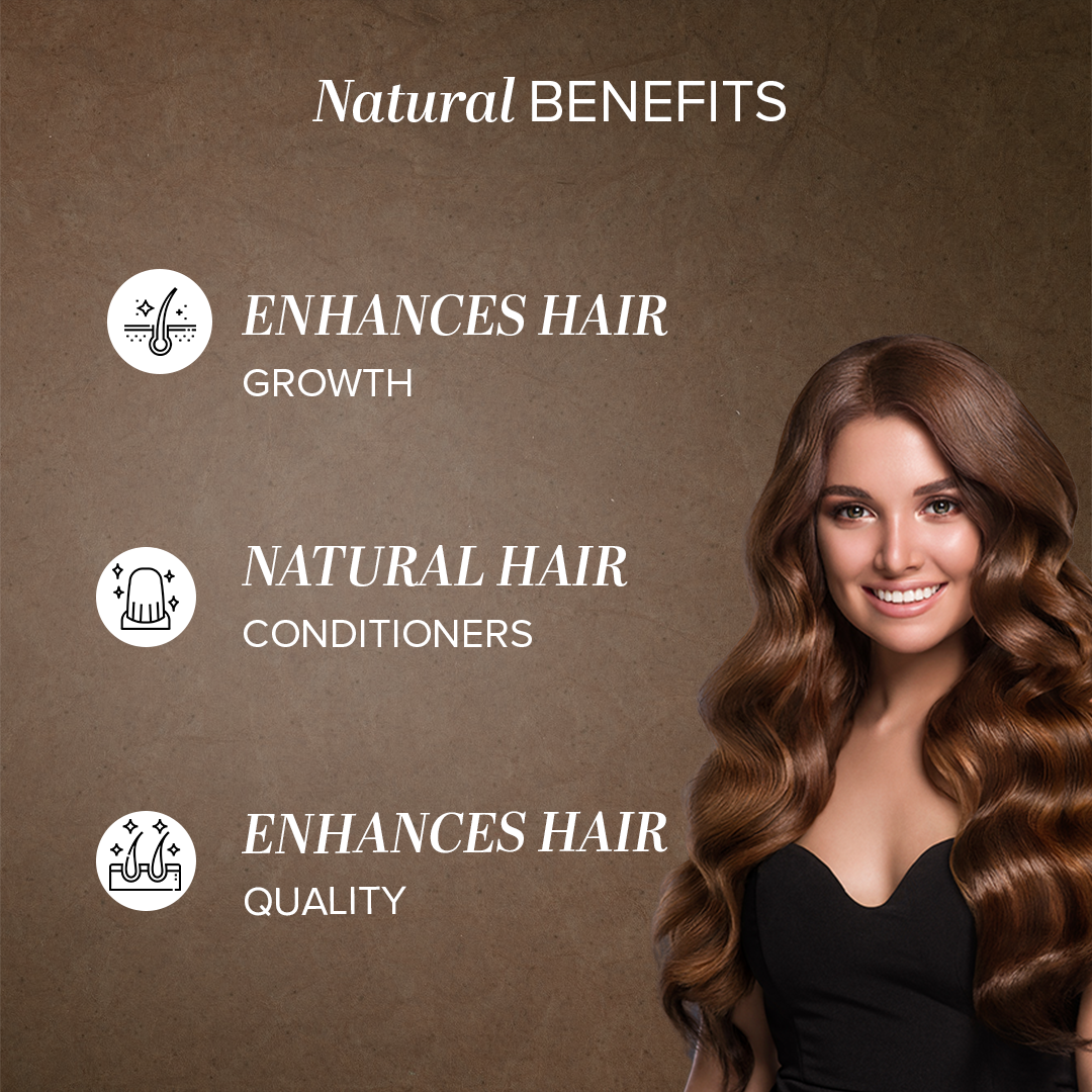 Khadi Natural Nut Brown Henna & Hazel Hair Color - 150gm - Image 2 - Buy from Indicrest