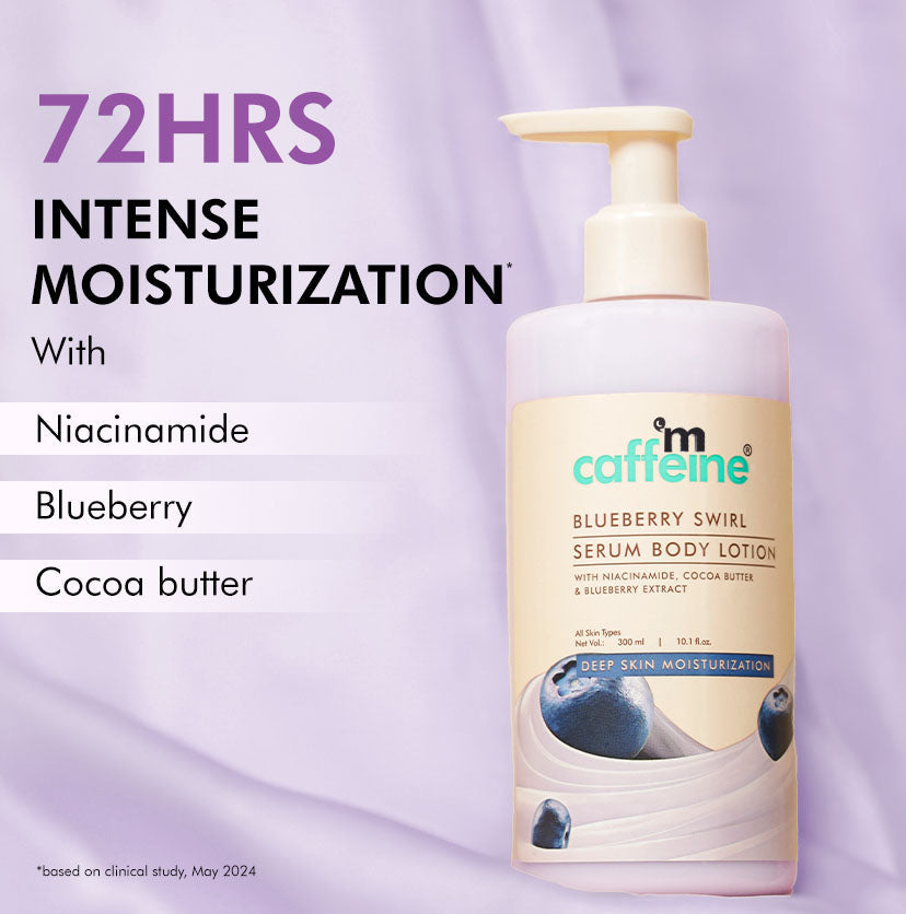 Mcaffeine Blueberry Swirl Serum In Body Lotion With Niacinamide - Image 4 - Buy from Indicrest