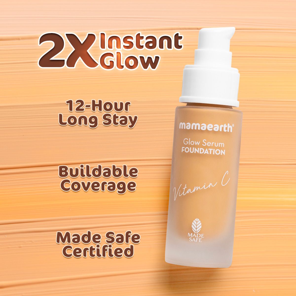 Mamaearth Glow Serum Foundation, 30ml | Beige Glow - Image 3 - Buy from Indicrest
