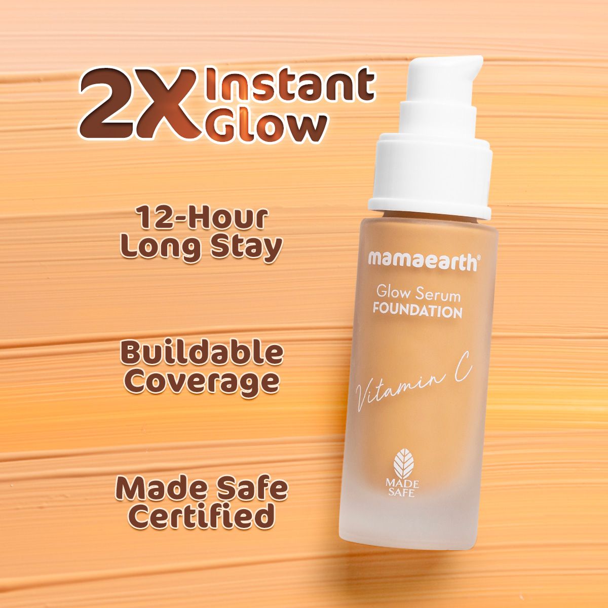 Mamaearth Glow Serum Foundation, 30ml | Almond Glow - Image 3 - Buy from Indicrest