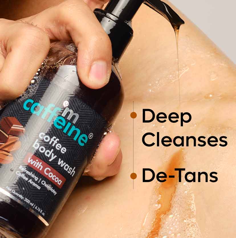 Mcaffeine Coffee Body Wash with Cocoa for Energizing & De-Tan, 200ml - Image 3 - Buy from Indicrest