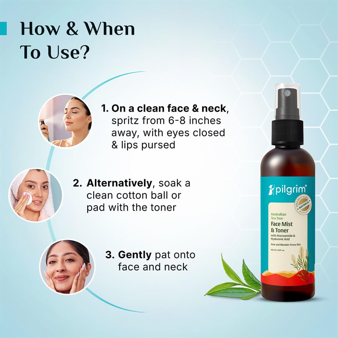 Pilgrim Tea Tree Purifying Toner, 100ml - Image 4 - Buy from Indicrest